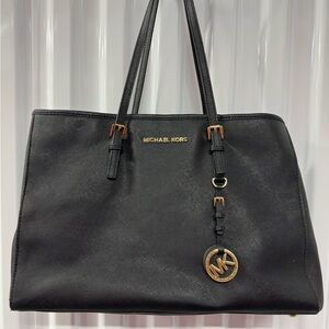 Michael Kors Black and Gold Tote